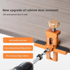 Woodworking Cabinet Door Installation Jig 2-in-1 Quick Positioning Tool for Panels and Drilling