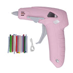 Cordless Rechargeable Glue Gun Kit with 30 Glue Sticks, Portable Anti-Scald Electric Hot Melt Gun for Crafts & School