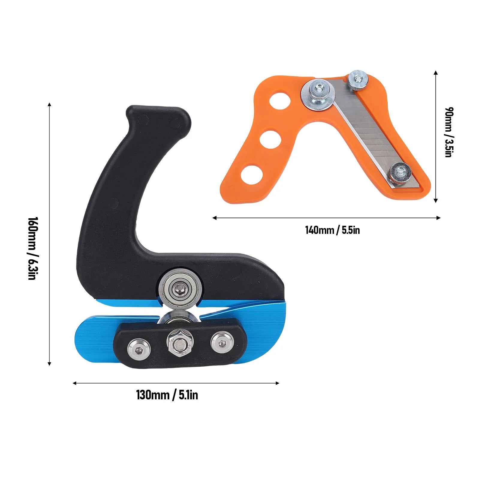 Edges Banding Cutter with U-Shaped Trimmer and Dual Offset Bearings for Woodworking and Laminate Boards