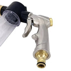 High Pressure Metal Garden Hose Spray Nozzle with Variable Flow Control for Car Washing and Plant Watering