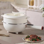 Electric Hot Pot 4.5L 1350W Non-Stick Multi-Function Cooking Pot with Steamer 220-240V