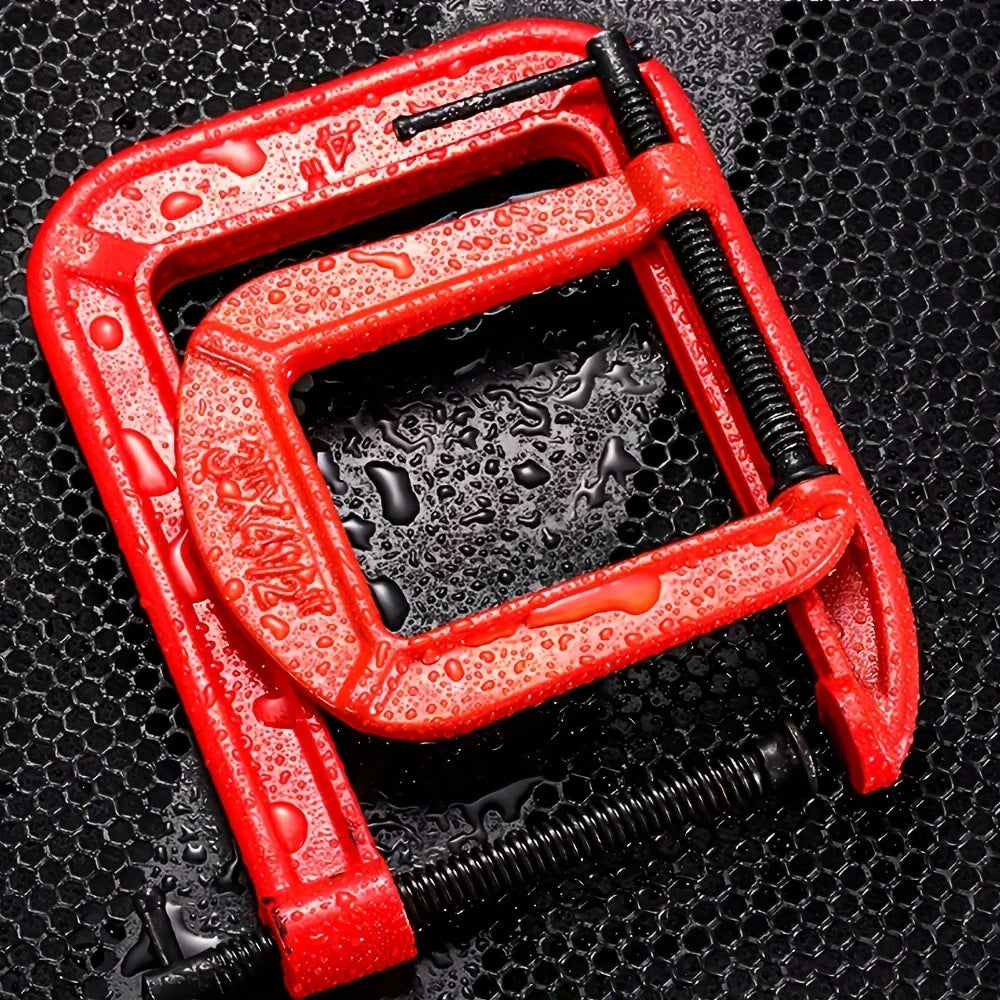 Industrial Strength 4 Inch Deep Reach G Clamp Steel C Clamp for Woodworking Fabrication and Repairs