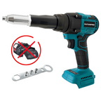 Cordless Brushless Electric Rivet Gun 2.4-5.0mm Automatic Riveting Tool for 18V Lithium Battery