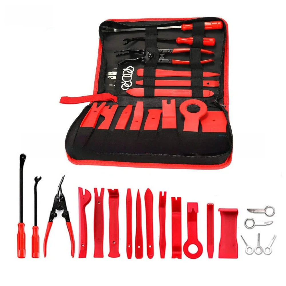 19 PCS Car Door Panel Removal Tool Kit Audio Decorative Removal Set PP Material for Car Maintenance And Repair