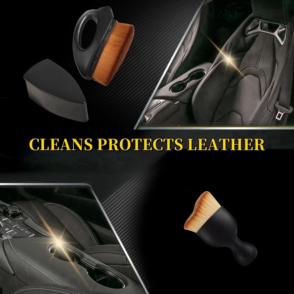 5 Piece Car Cleaning Brush Kit for Interior Exterior Detailing Vents Dashboard and Wheels