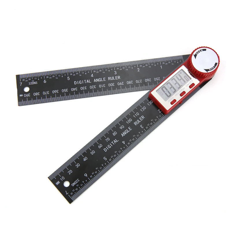 Digital Angle Finder Protractor with LCD Display 0–360° 200mm Multi Angle Measuring Ruler