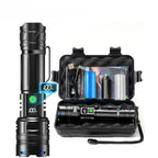 Heavy Duty Rechargeable LED Flashlight with Zoom Focus USB C Charging for Outdoor and Emergency Lighting