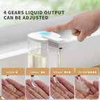 Rechargeable Automatic Foam Soap Dispenser 500ml with Sensor Operation and USB Type-C Charging