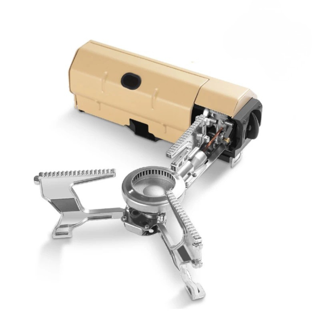 Portable Camping Gas Stove with Electronic Ignition Folding Outdoor Cooking Burner