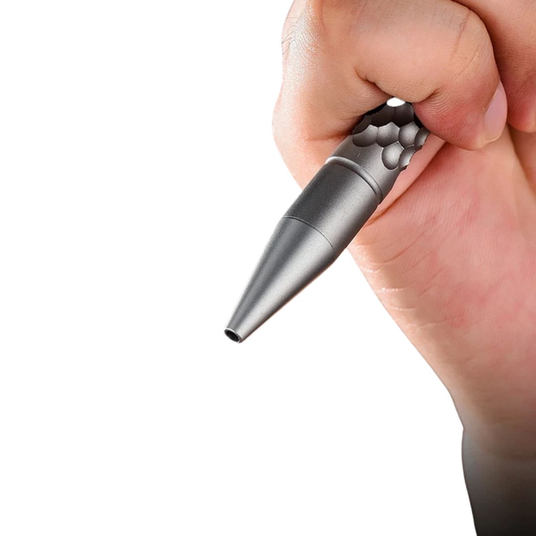 Titanium Alloy Tactical Ballpoint Pen with Glass Breaker Tip Multi Functional Writing Tool