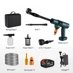 Rechargeable 200 Bar Water Spray Gun with 6-in-1 Nozzle and 5m Hose