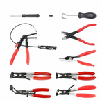 9 Piece Flexible Hose Clamp Pliers Set with Long Reach Cable Automotive Tool Kit
