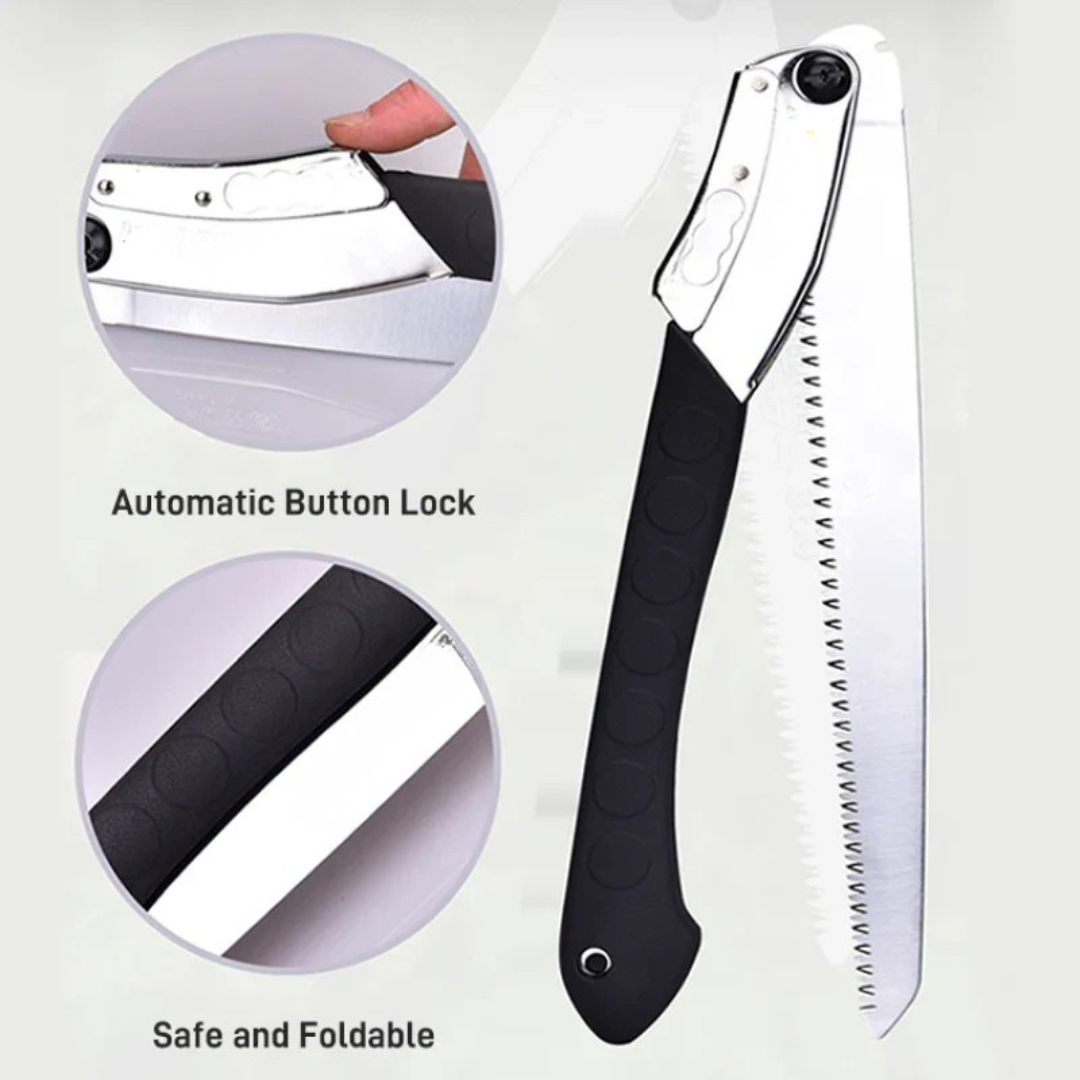 Portable 16inch Folding Pruning Saw for Garden Wood Cutting with Locking Blade Design
