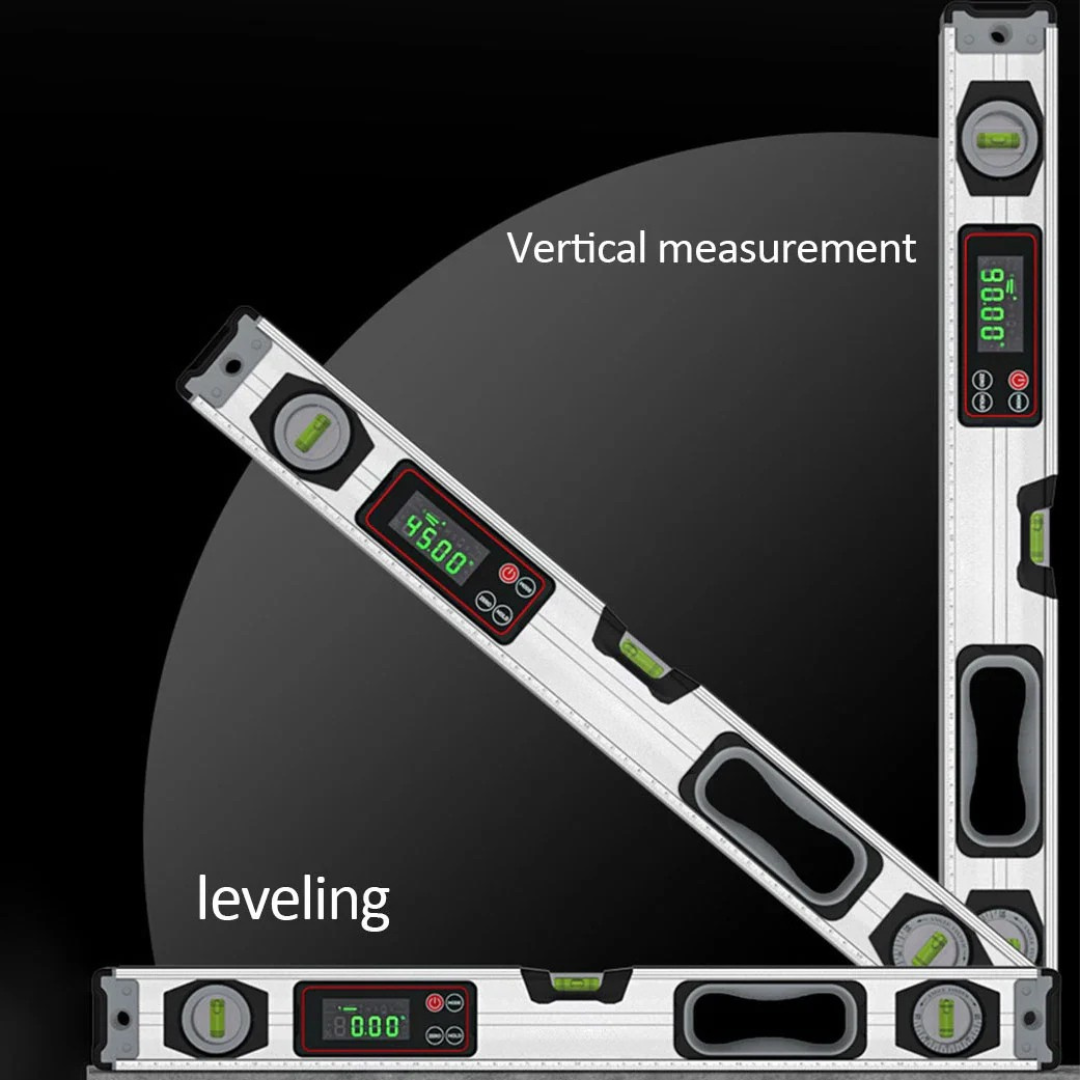 Digital Angle Finder Protractor with Magnetic Base and LED Display 0–90° Level Ruler