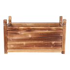 Wood Planter Box Outdoor Raised Garden Planter Bed for Flowers Vegetables