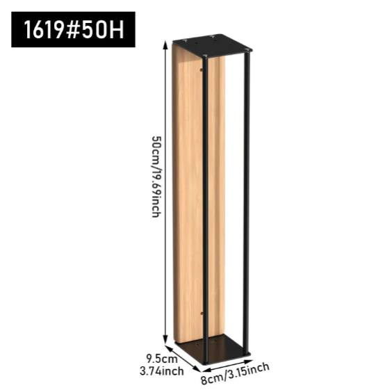 Bathroom Wall Mounted Towel Rack with Wooden Shelf Metal Frame Towel Organizer
