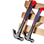 Heavy Duty Steel Claw Hammer for Carpentry and DIY – Nail Pulling Hammer with Non-Slip Rubber Grip