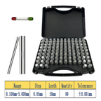 Heavy Duty Steel Pin Gauge Set 51/99/101 Piece Precision Plug Gauge Kit 0.10–5.0mm